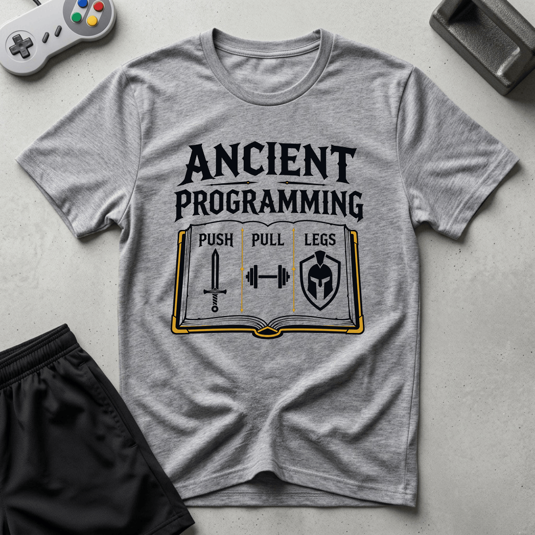Ancient Programming T-Shirt - Sport Grey