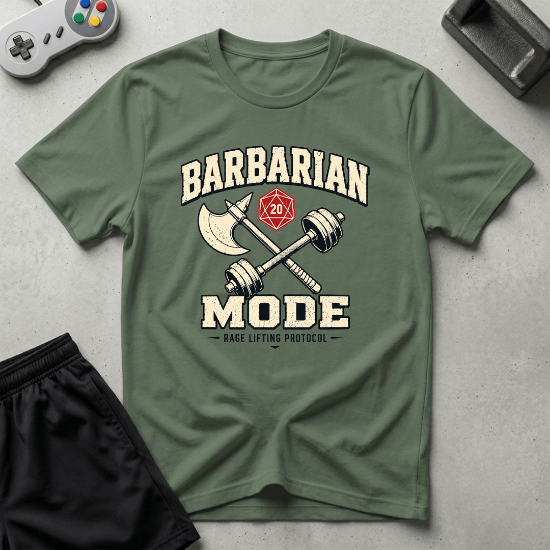 Barbarian Mode T-Shirt - Military Green