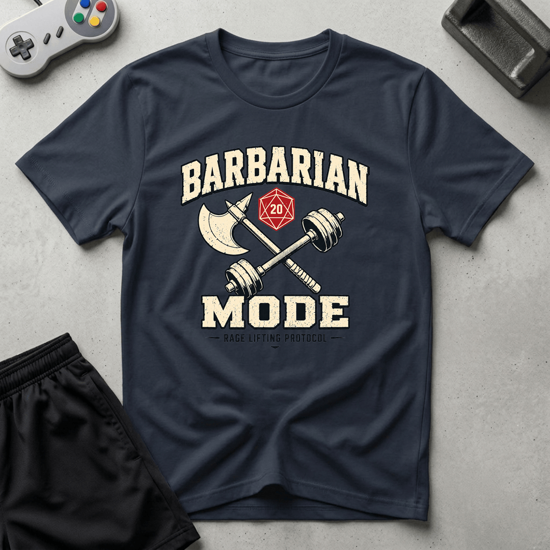 Barbarian Mode T-Shirt - Navy