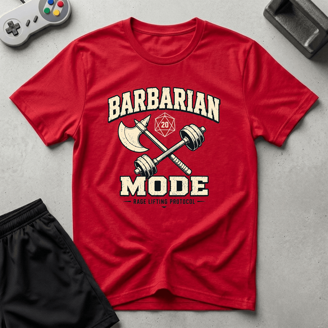 Barbarian Mode T-Shirt - Red