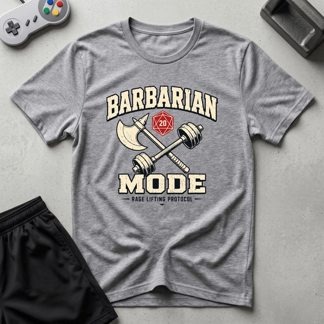 Barbarian Mode T-Shirt - Sport Grey