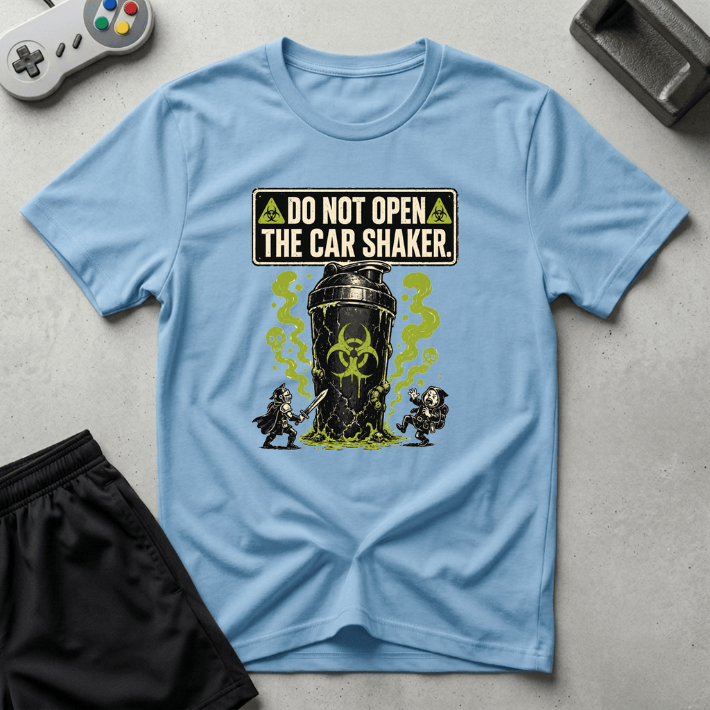 Biohazard Car Shaker T-Shirt - Light Blue