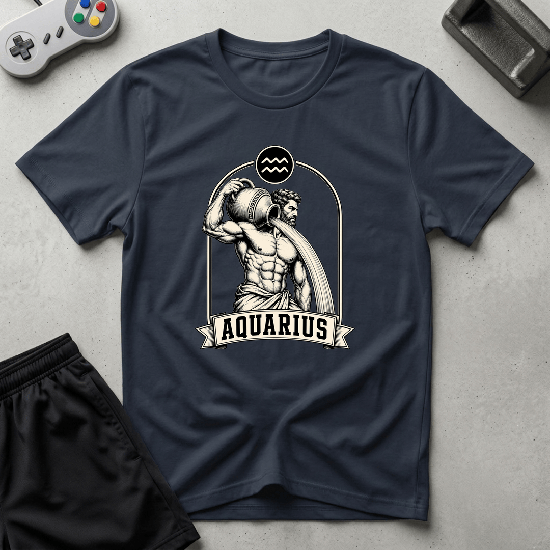 Buff Aquarius T-Shirt - Navy