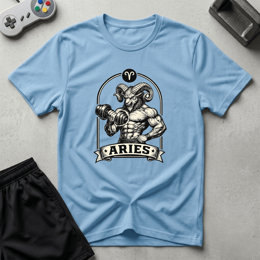 Buff Aries T-Shirt - Light Blue