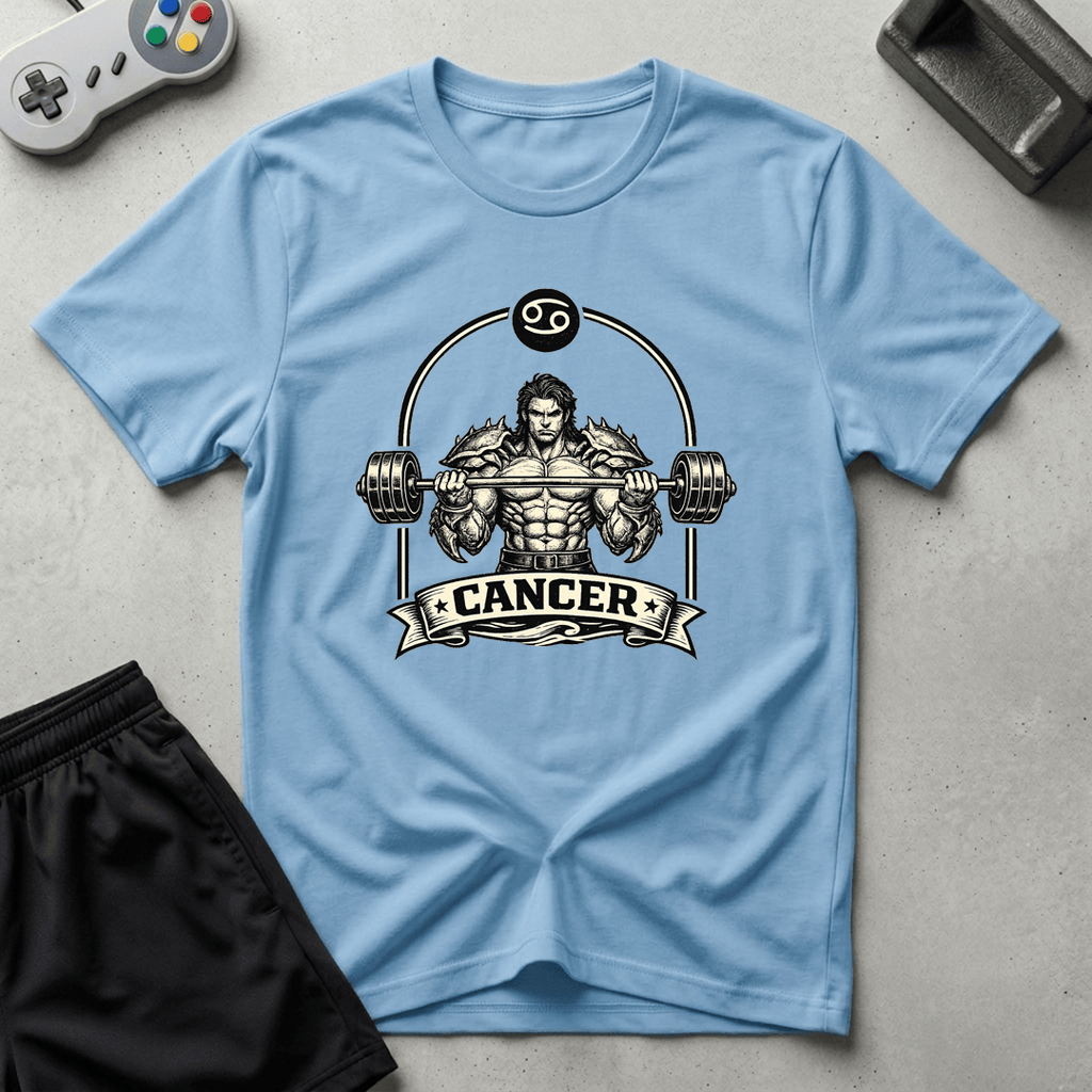 Buff Cancer T-Shirt - Light Blue