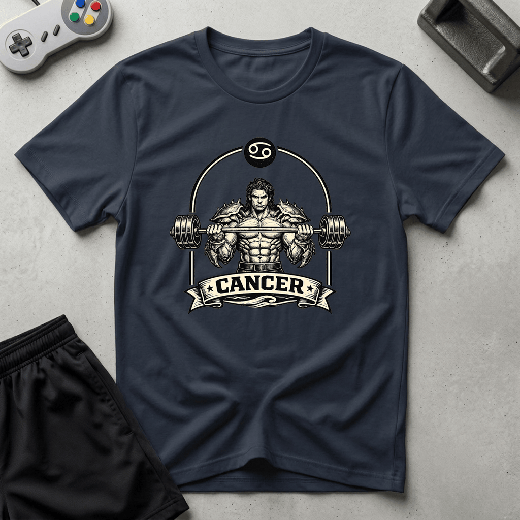 Buff Cancer T-Shirt - Navy