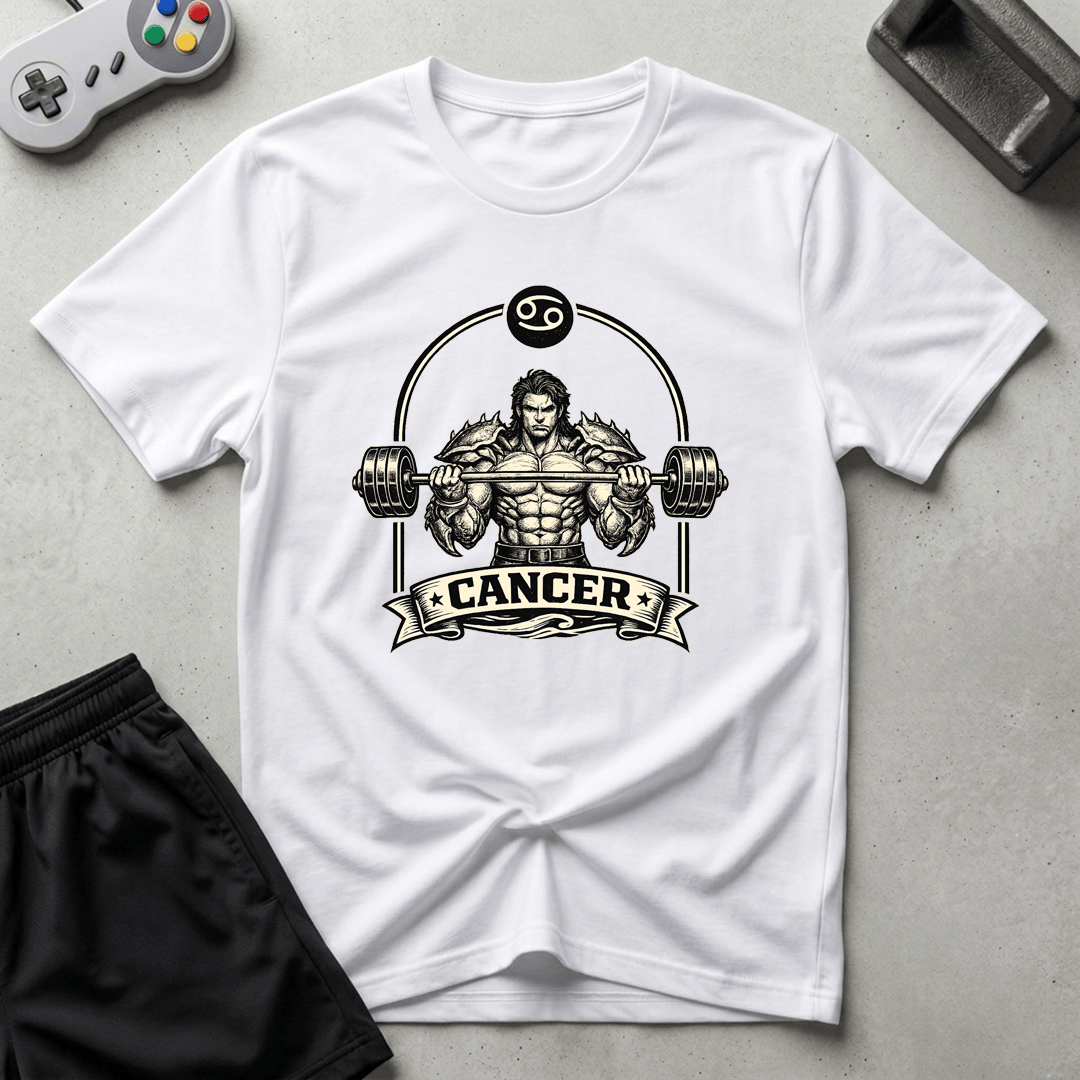 Buff Cancer T-Shirt - White