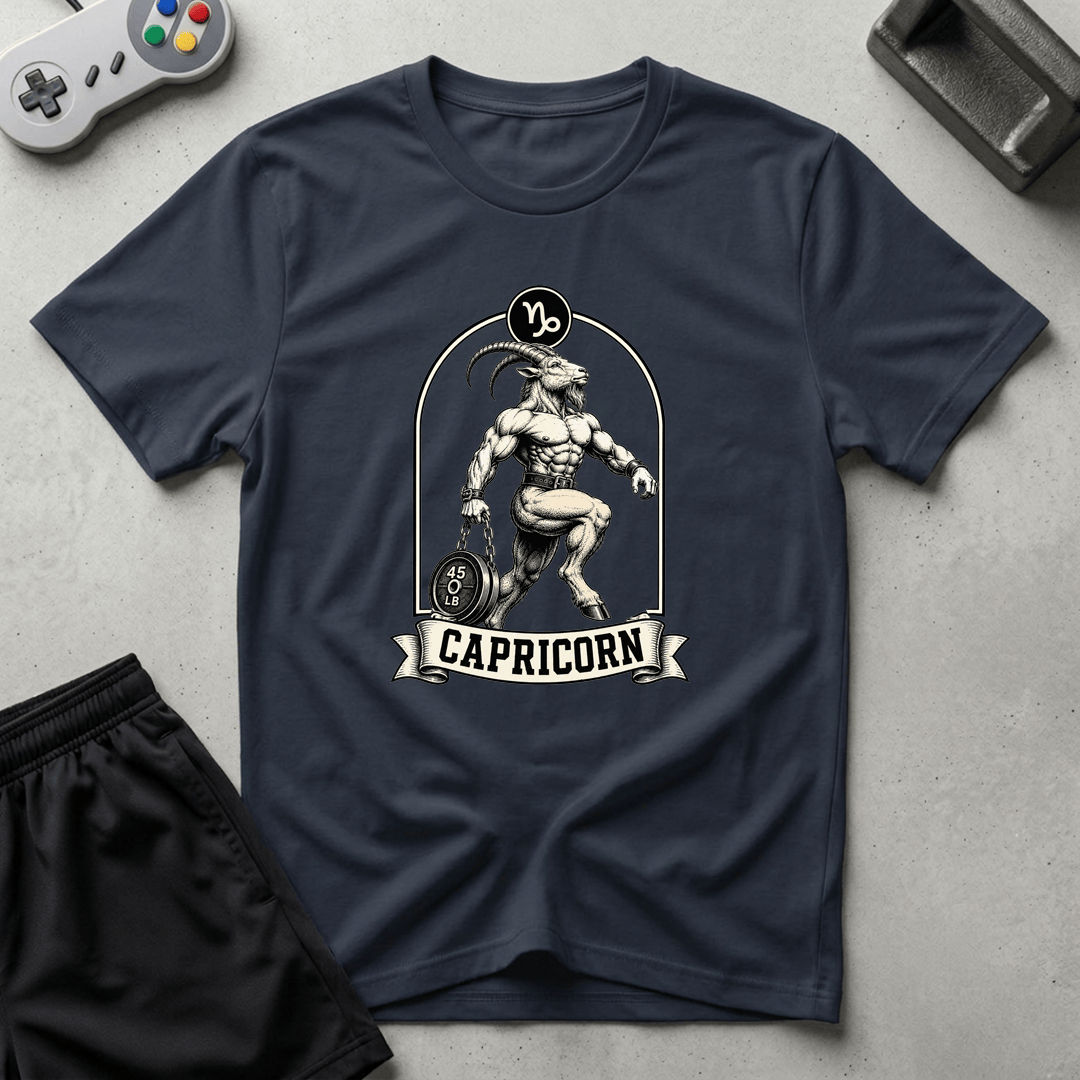 Buff Capricorn T-Shirt - Navy