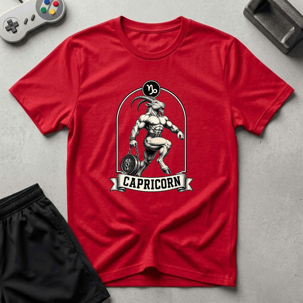 Buff Capricorn T-Shirt - Red