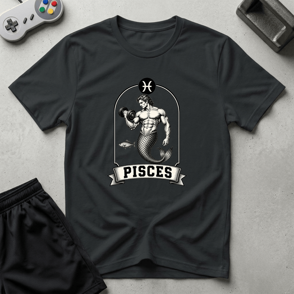 Buff Pisces T-Shirt - Black