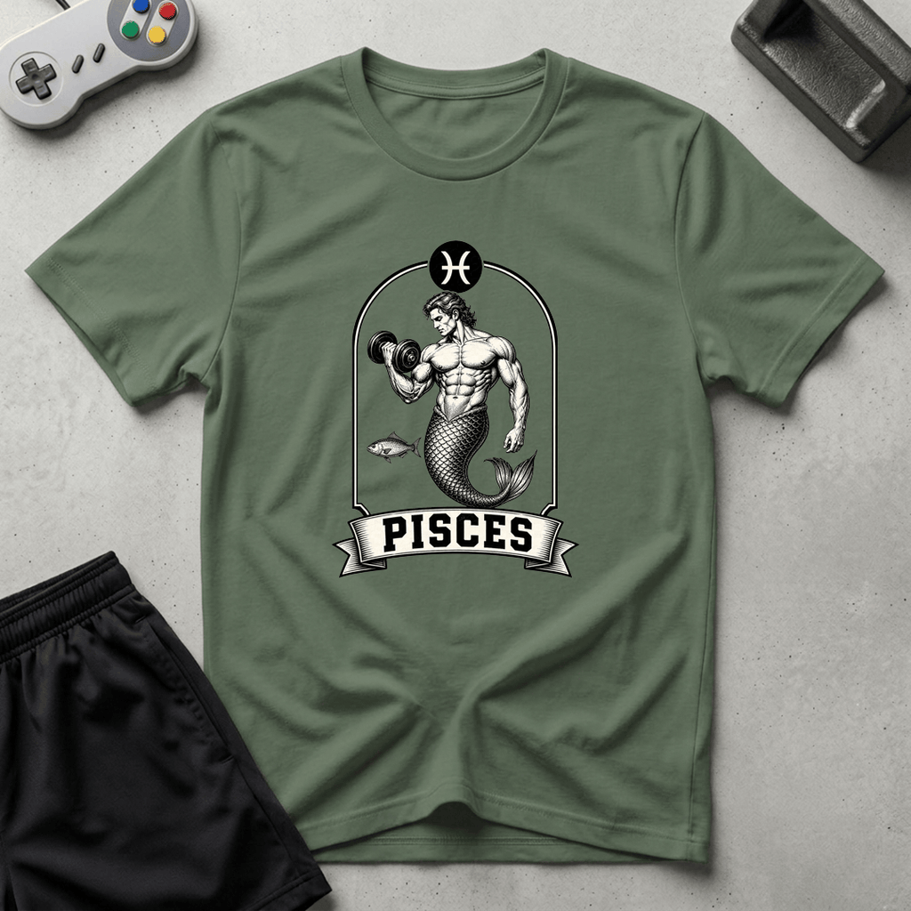 Buff Pisces T-Shirt - Military Green