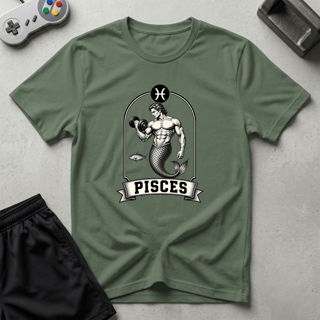 Buff Pisces T-Shirt - Military Green