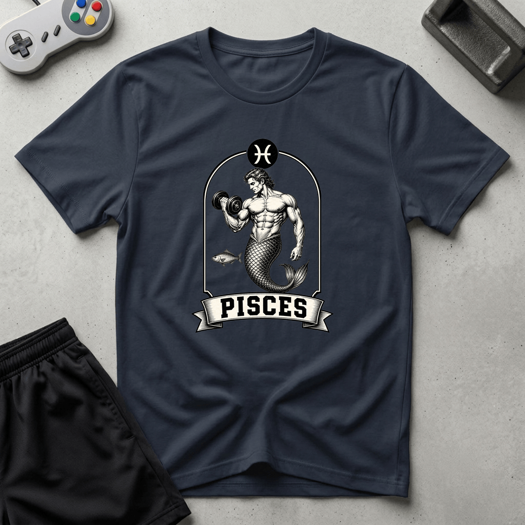 Buff Pisces T-Shirt - Navy