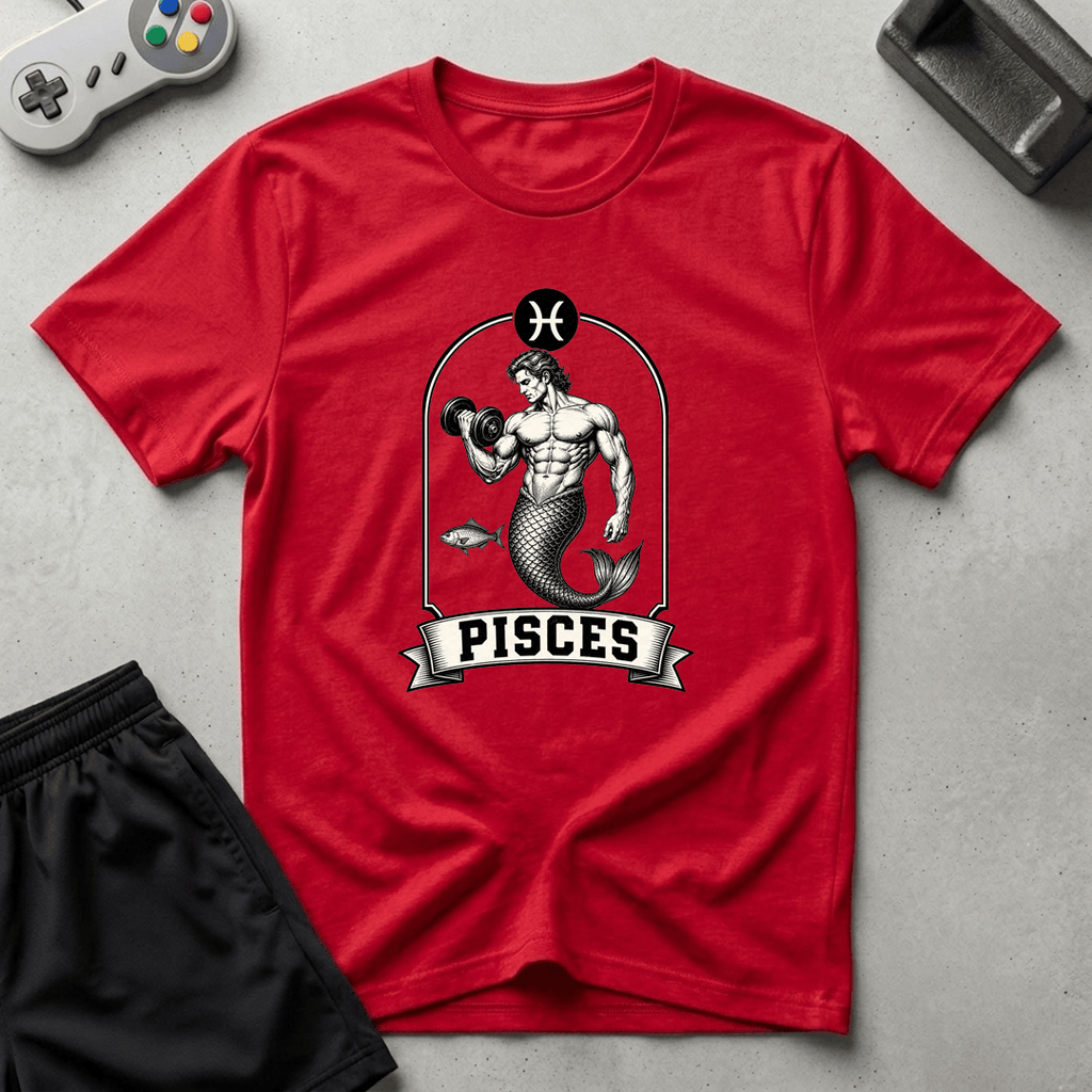 Buff Pisces T-Shirt - Red