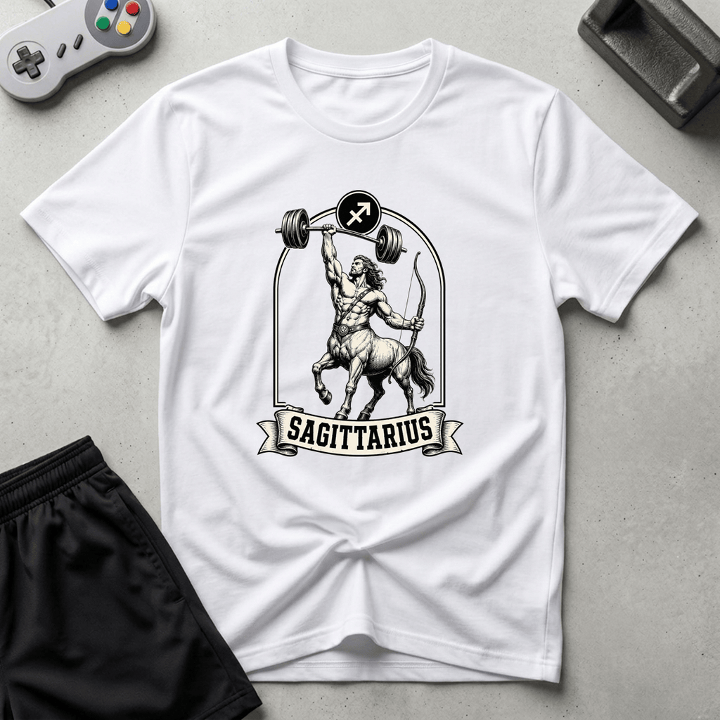 Buff Sagittarius T-Shirt - White
