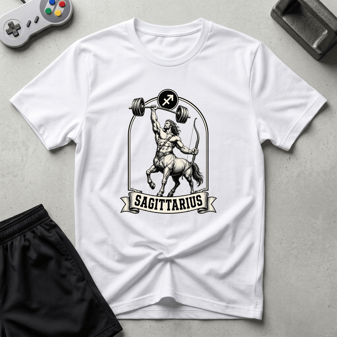 Buff Sagittarius T-Shirt - White