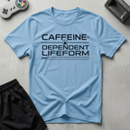 Caffeine Dependent Lifeform T-Shirt - Light Blue