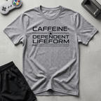 Caffeine Dependent Lifeform T-Shirt - Sport Grey