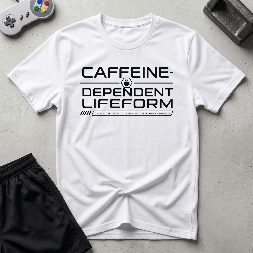 Caffeine Dependent Lifeform T-Shirt - White
