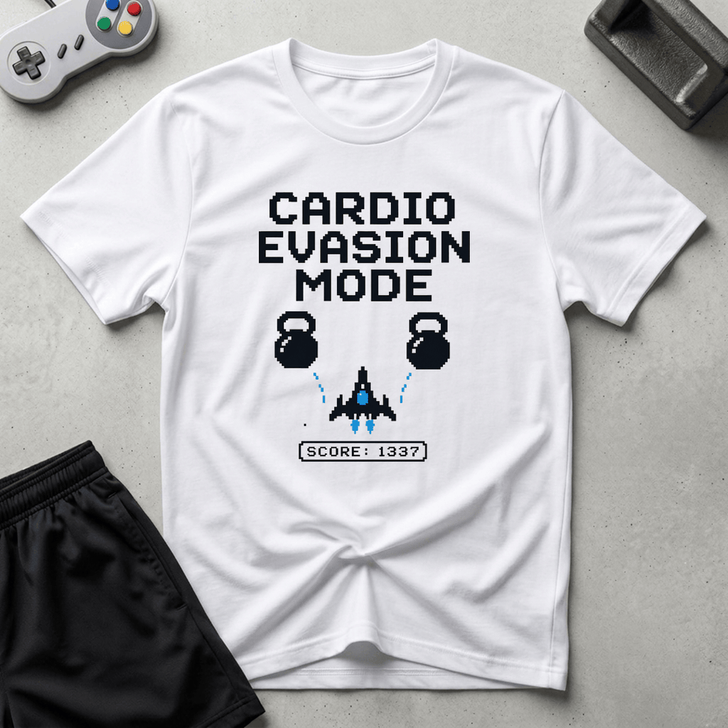 Cardio Evasion Mode T-Shirt - White