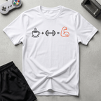 Caffeine Iron Pump T-Shirt - White