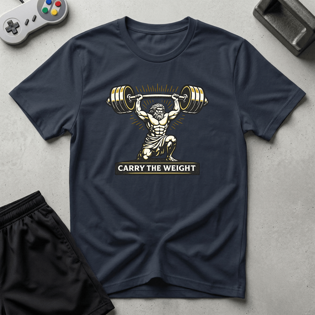 Carry The Weight T-Shirt - Navy
