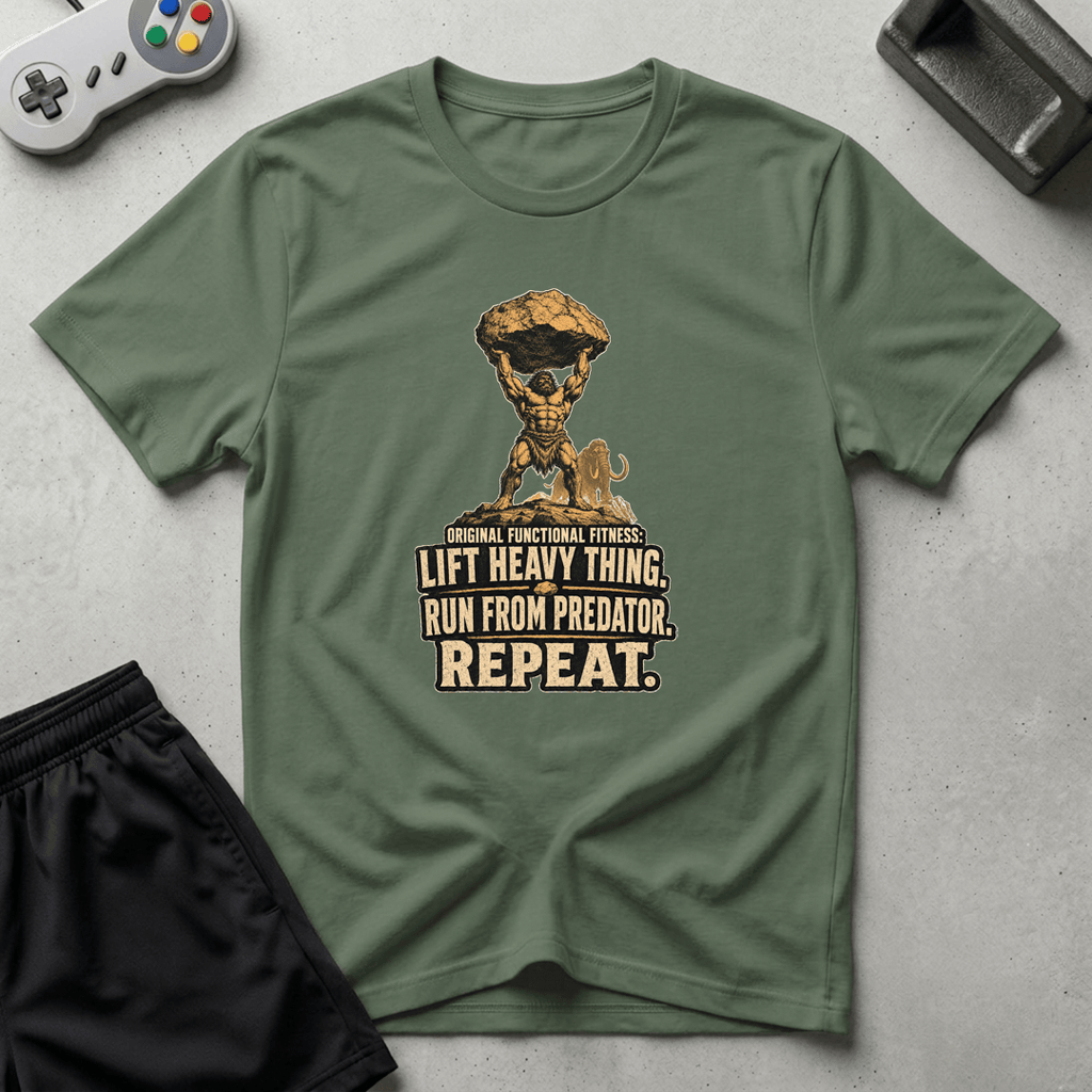 Caveman Fitness T-Shirt - Military Green