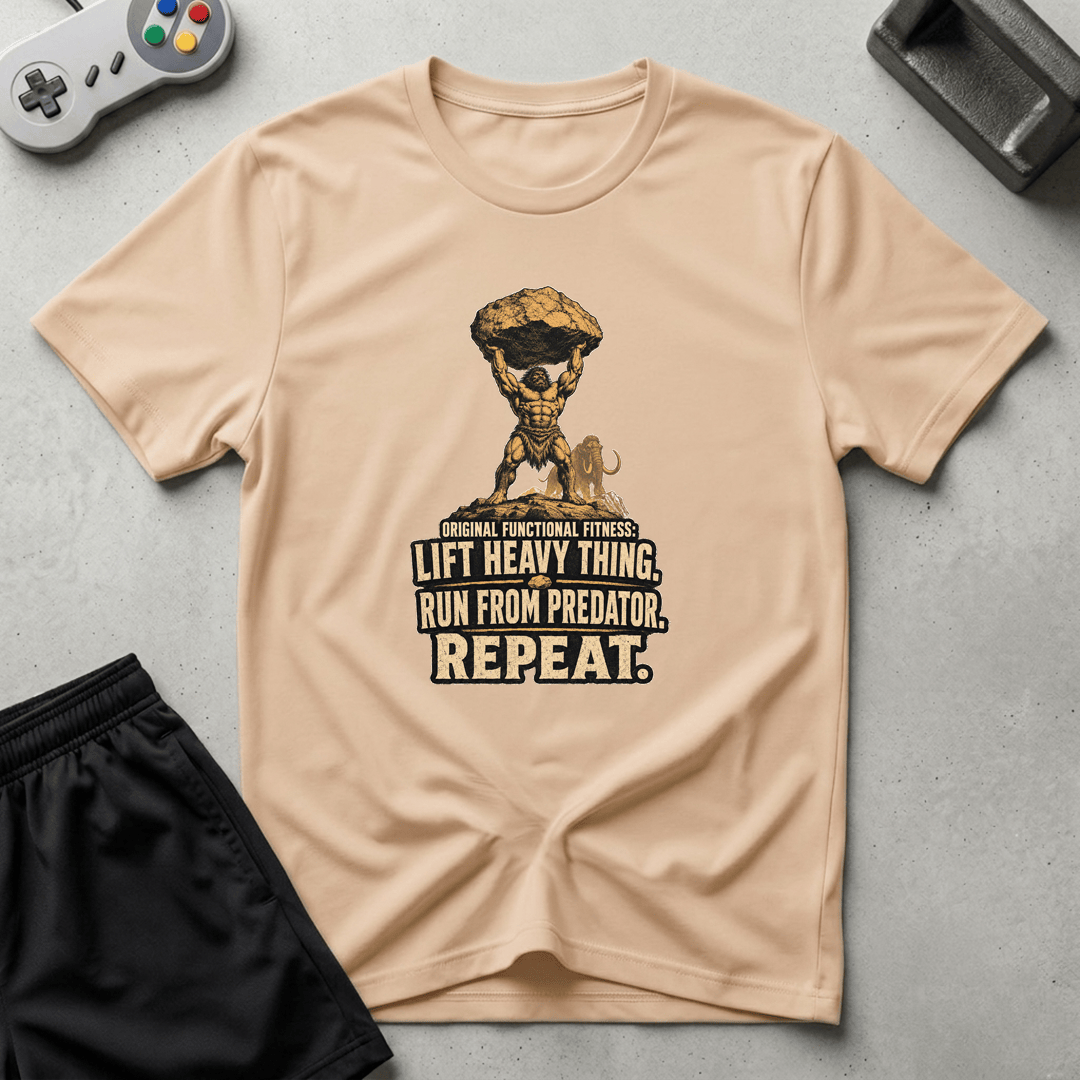 Caveman Fitness T-Shirt - Natural