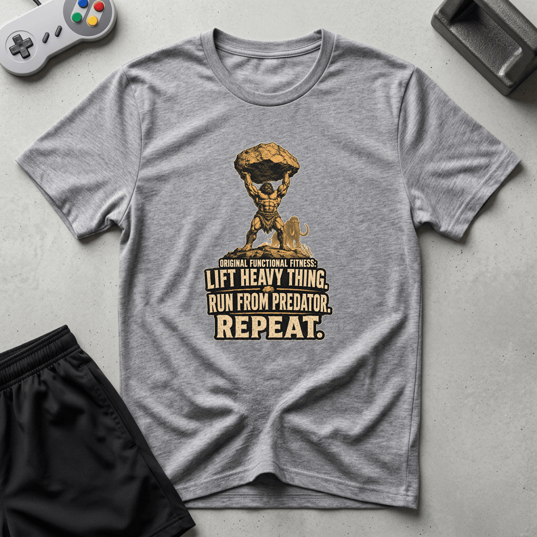Caveman Fitness T-Shirt - Sport Grey