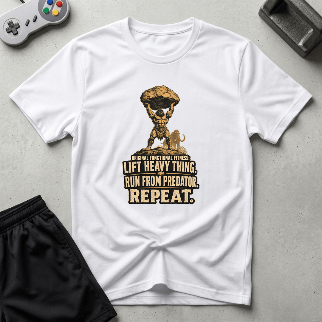 Caveman Fitness T-Shirt - White