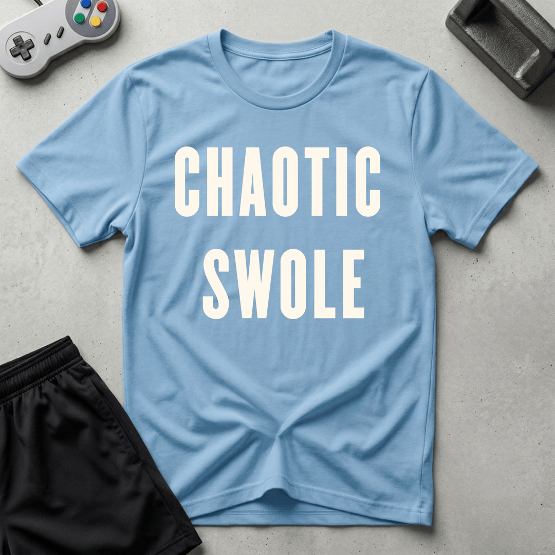 Chaotic Swole T-Shirt - Light Blue