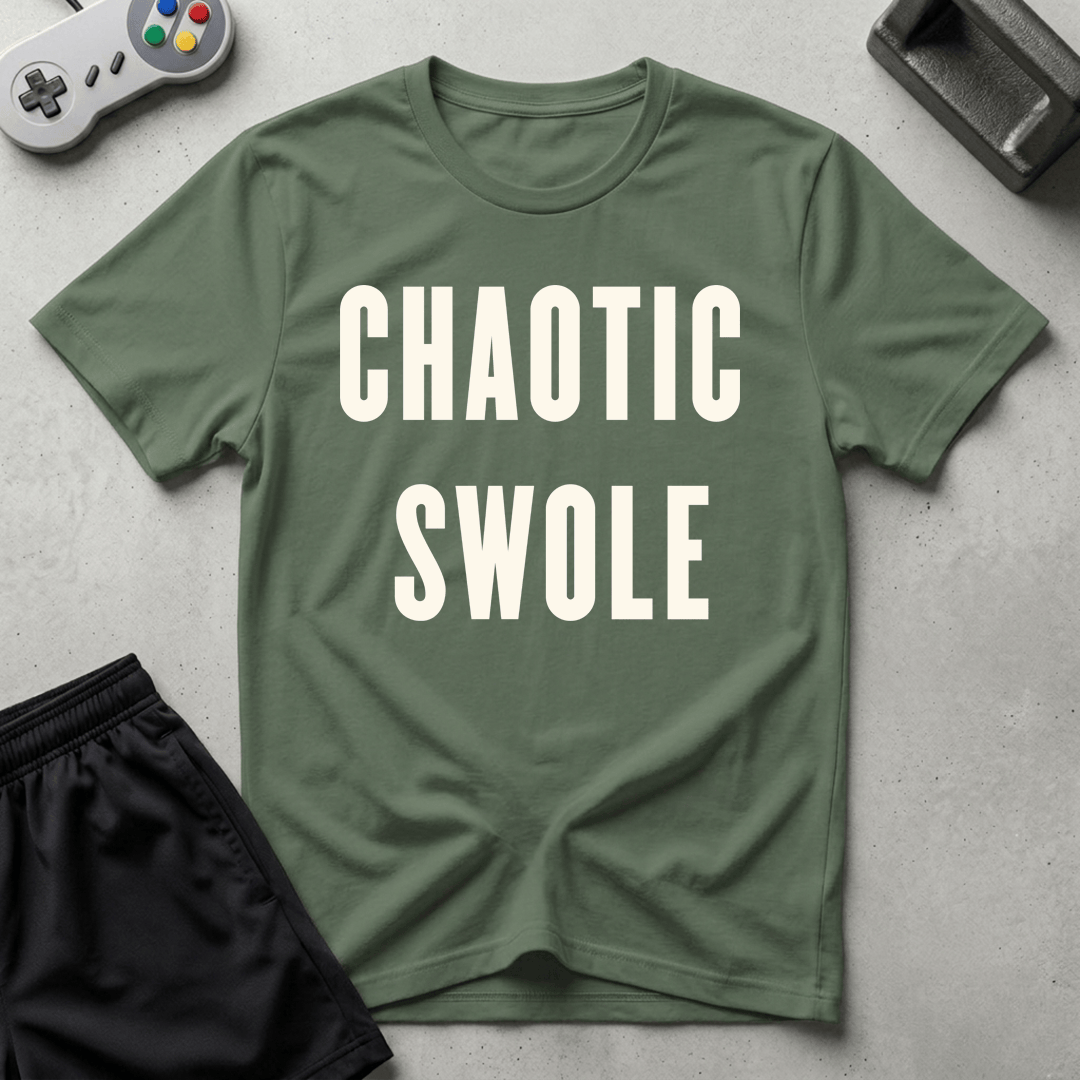 Chaotic Swole T-Shirt - Military Green