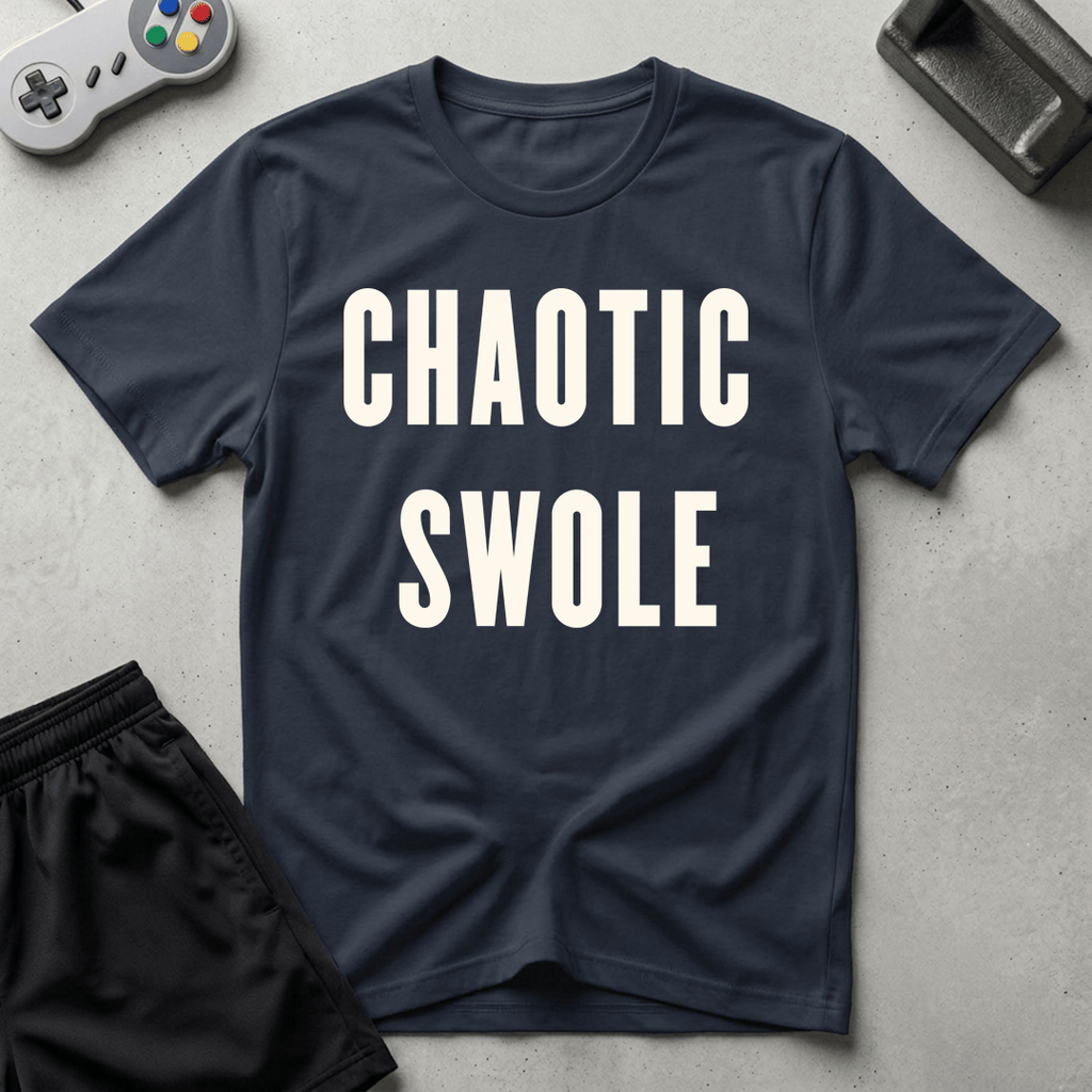 Chaotic Swole T-Shirt - Navy