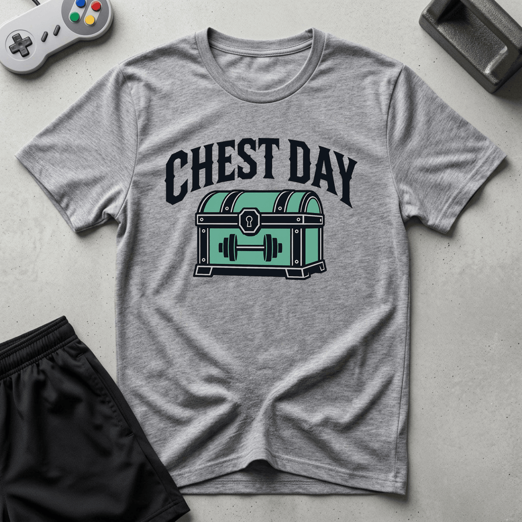Chest Day T-Shirt - Sport Grey