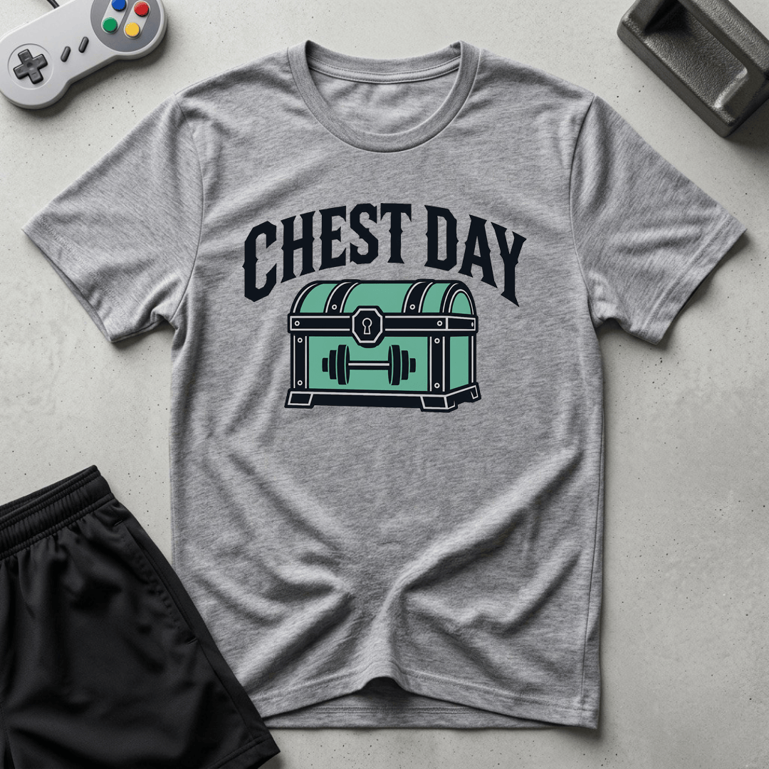 Chest Day T-Shirt - Sport Grey