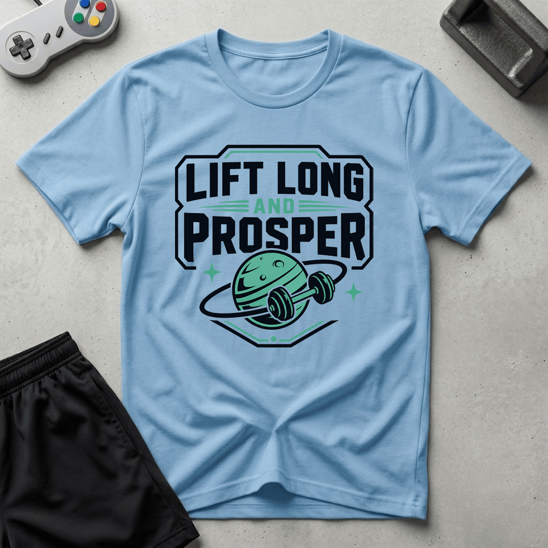Cosmic Gains T-Shirt - Light Blue