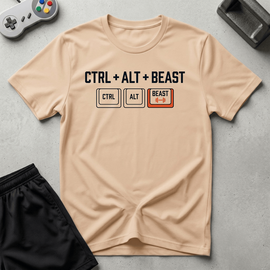 Ctrl + Alt + Beast T-Shirt - Natural