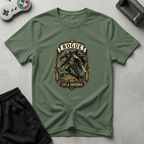 Cut & Shredded T-Shirt - Military Green