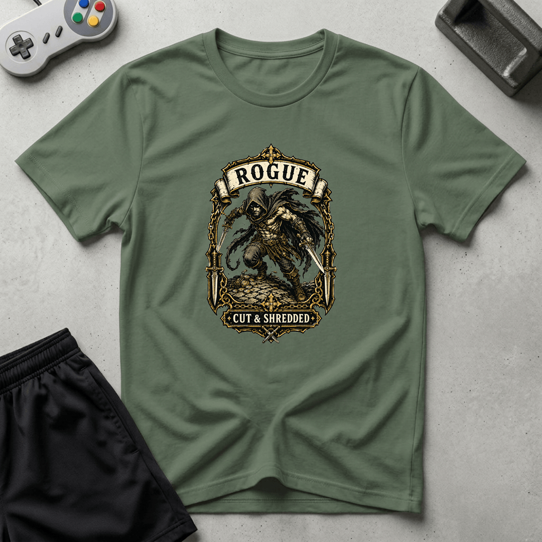 Cut & Shredded T-Shirt - Military Green