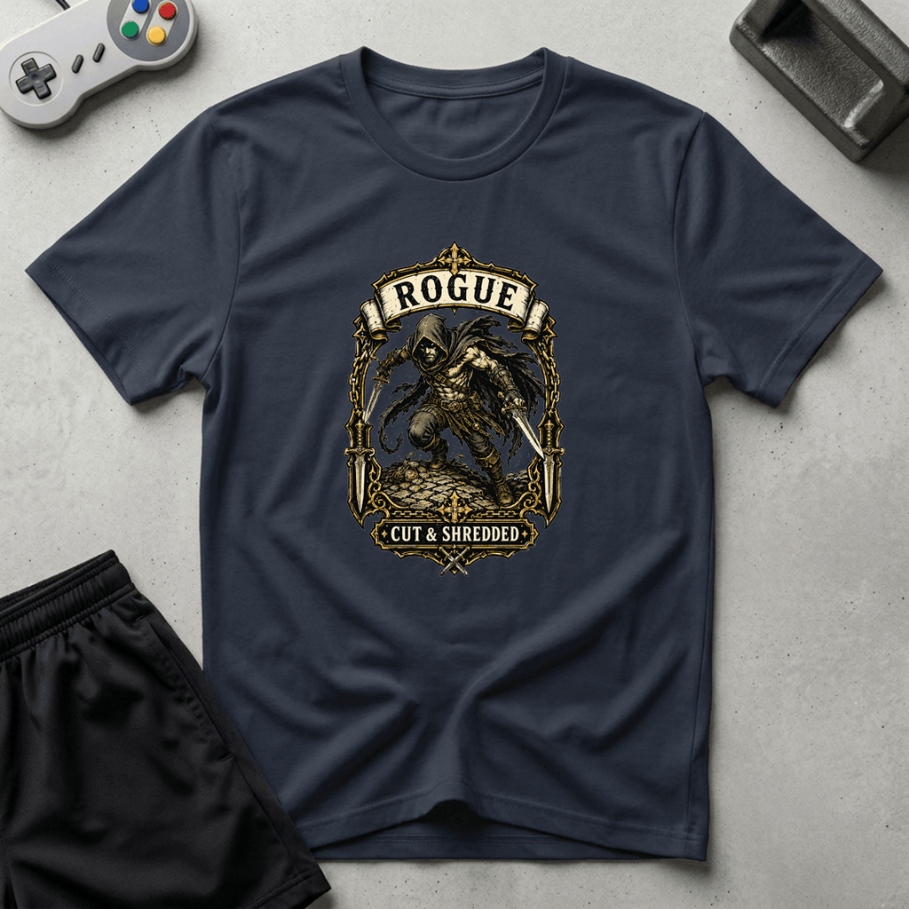 Cut & Shredded T-Shirt - Navy