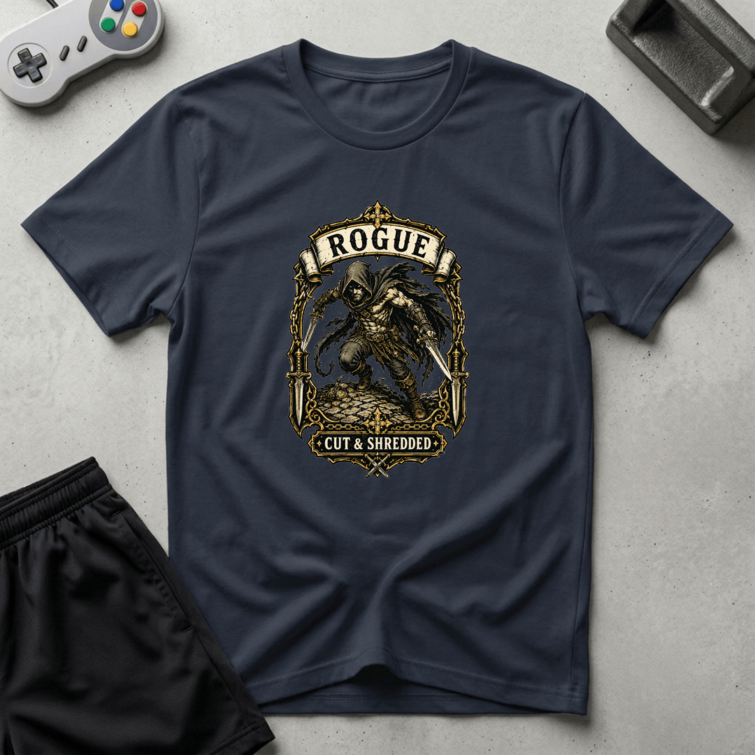 Cut & Shredded T-Shirt - Navy