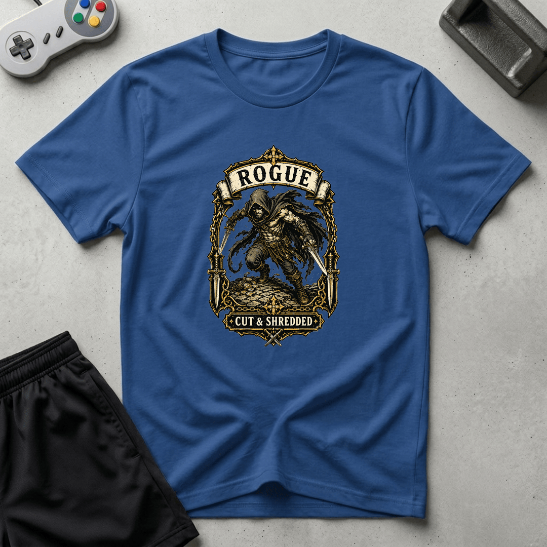 Cut & Shredded T-Shirt - Royal