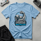 Cybernetic Upgrade Installed T-Shirt - Light Blue