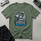 Cybernetic Upgrade Installed T-Shirt - Military Green