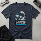Cybernetic Upgrade Installed T-Shirt - Navy