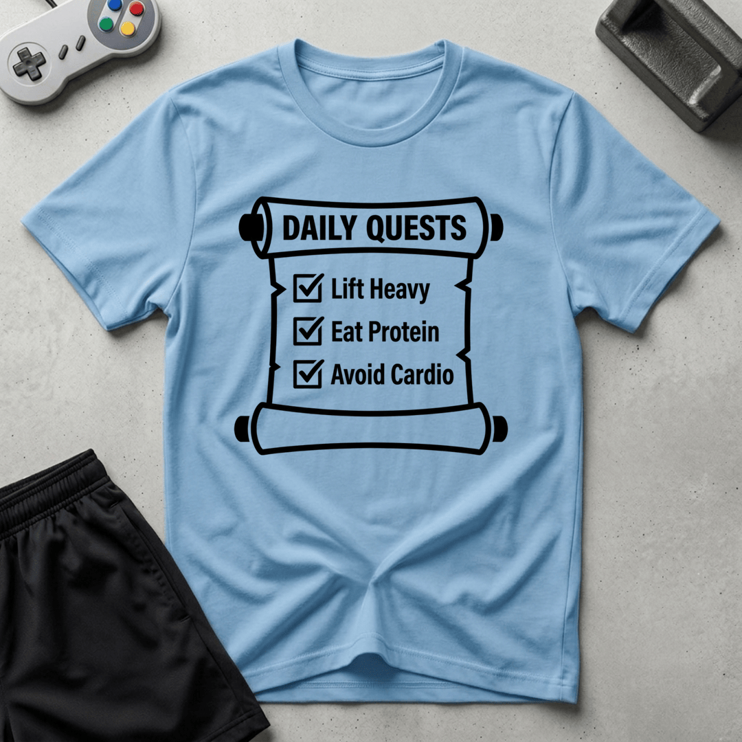 Daily Quest T-Shirt - Light Blue