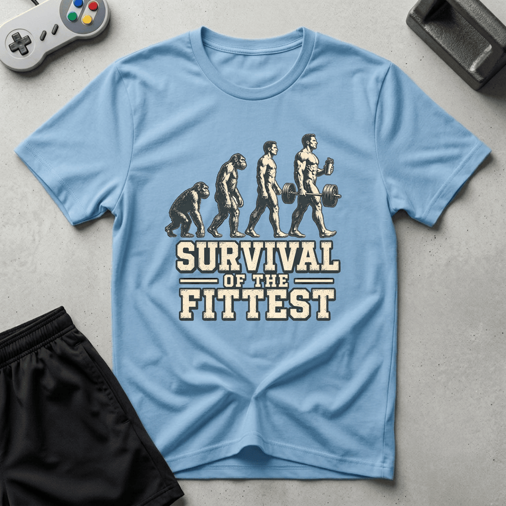 Darwin Evolution T-Shirt - Light Blue