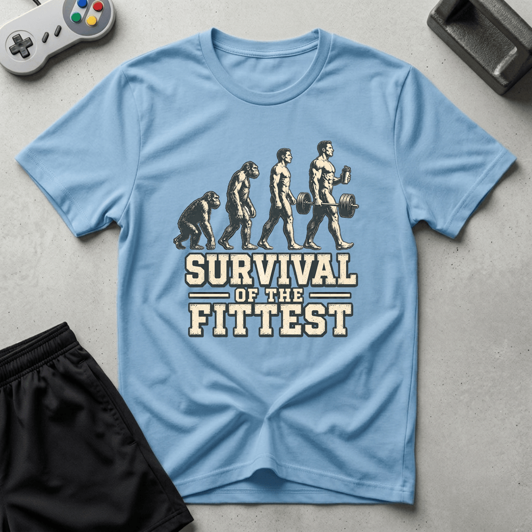 Darwin Evolution T-Shirt - Light Blue