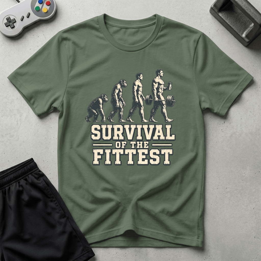 Darwin Evolution T-Shirt - Military Green