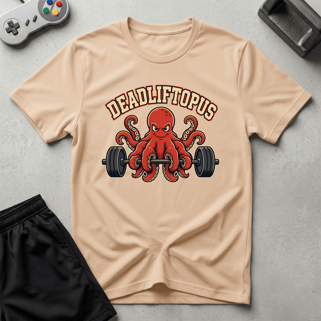 Deadliftopus T-Shirt - Natural